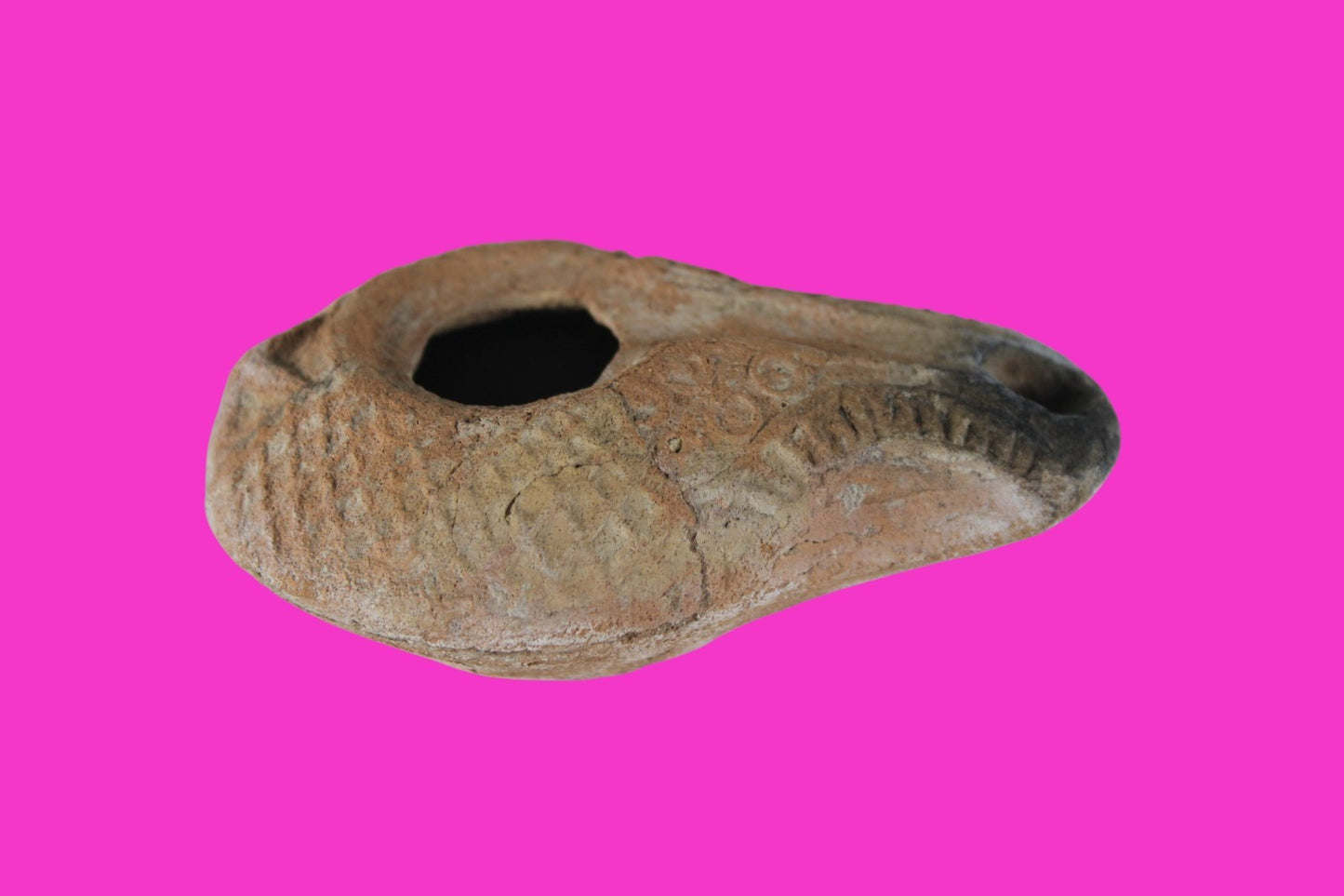 Holy Land Oil Lamp Ancient Artifact Time of Jesus & Apostles 63BC-323AD COA 157