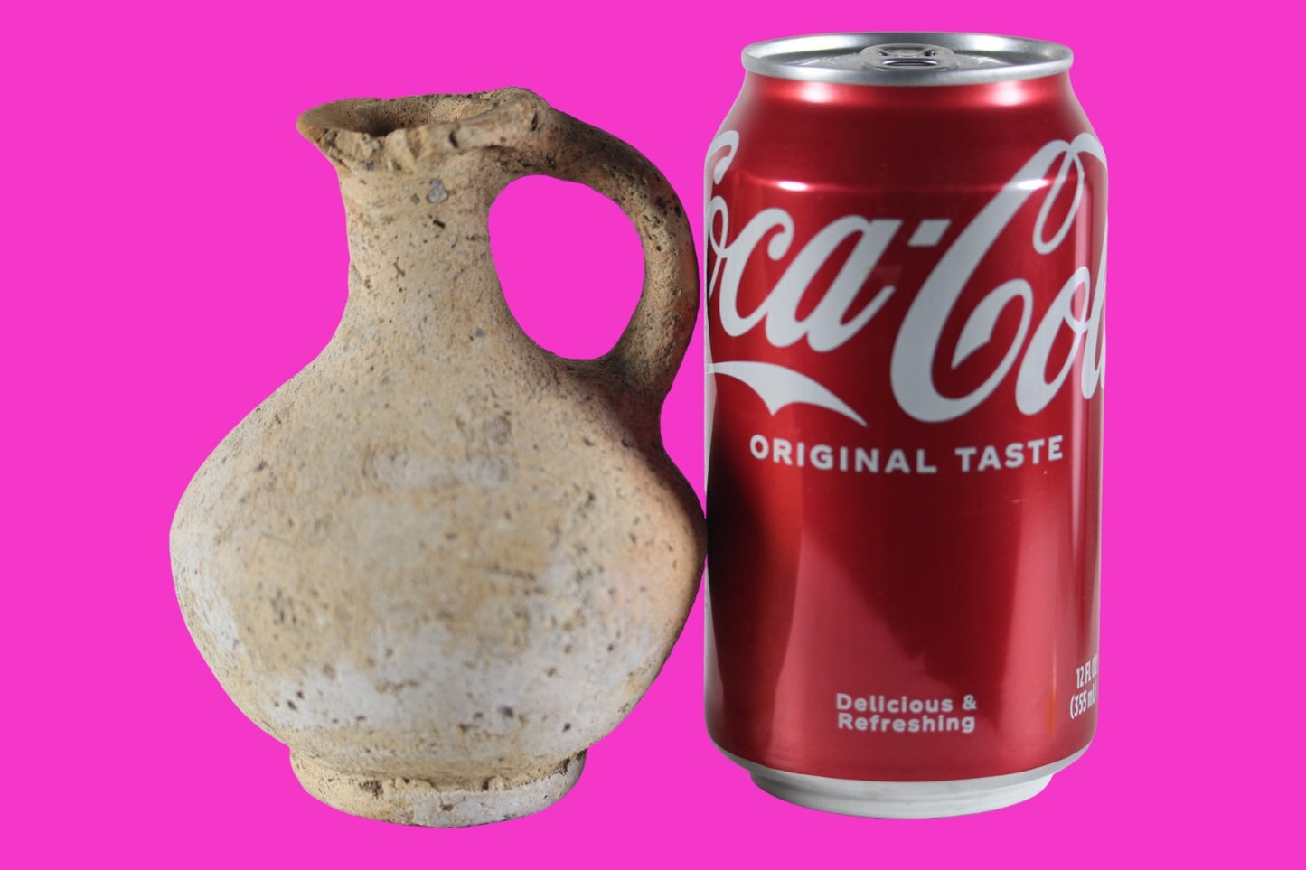 Time of The Christians Holy Land Artifact Ancient Jug Israel 313-636 AD COA 101