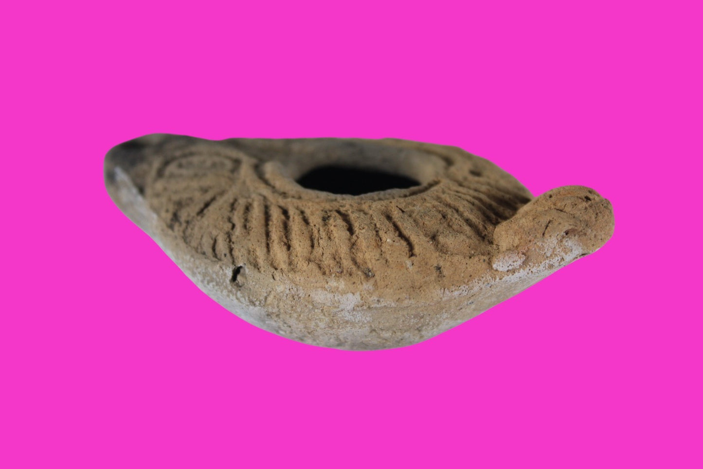 Holy Land Oil Lamp Ancient Artifact Time of the Christians 313-636 AD COA 173