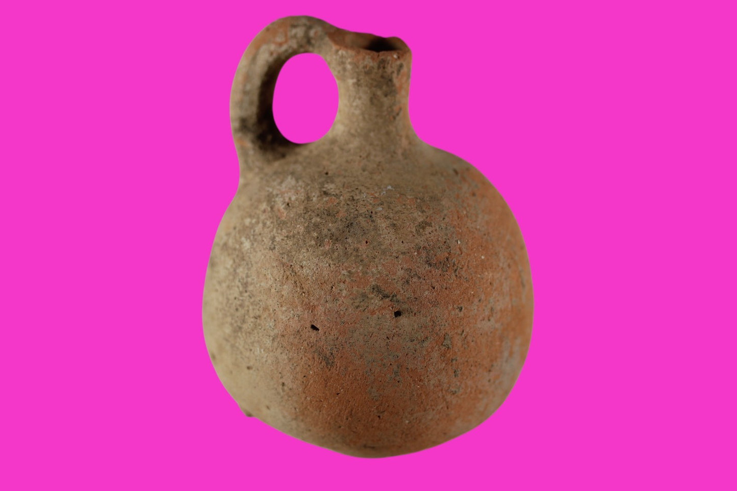 Time of Alexander the Great Holy Land Artifact Ancient Jug 332 BC-63 AD COA 92
