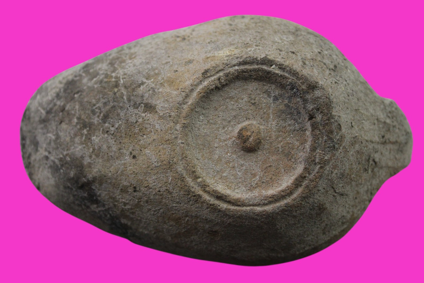 Oil Lamp Holy Land Ancient Artifact Jesus Christ Home Israel 300-600 AD COA J152