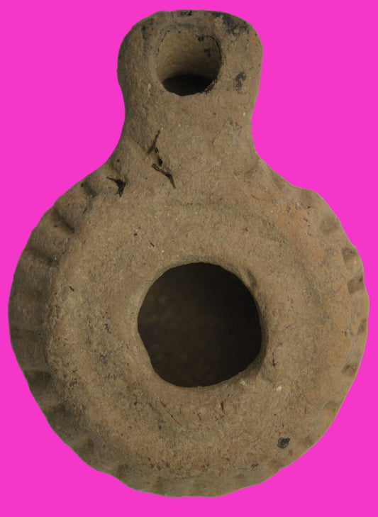 Holy Land Oil Lamp Ancient Artifact Time of Jesus & Apostles 63BC-323AD COA 158