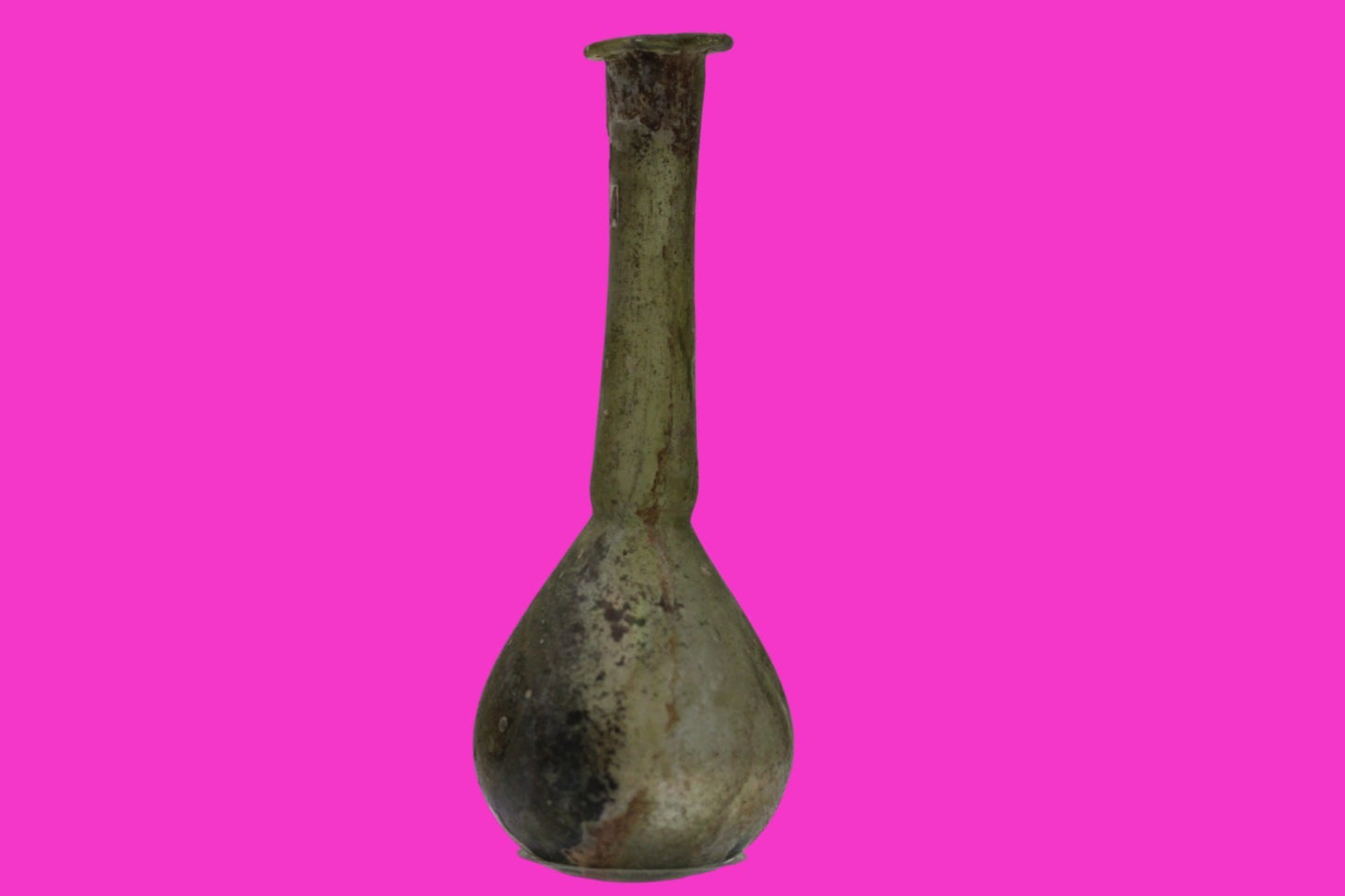 Ancient Holy Land Glass Bottle Authentic Artifact 100-300 AD Roman Era COA J20