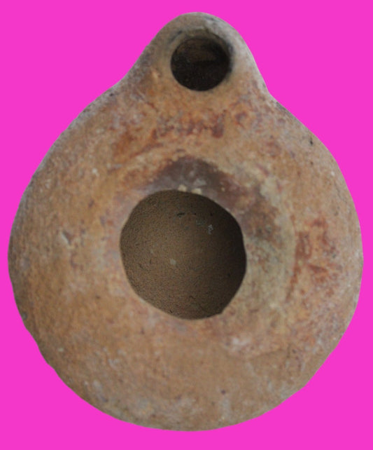 Holy Land Oil Lamp Ancient Artifact Time of Jesus & Apostles 63BC-323AD COA 161