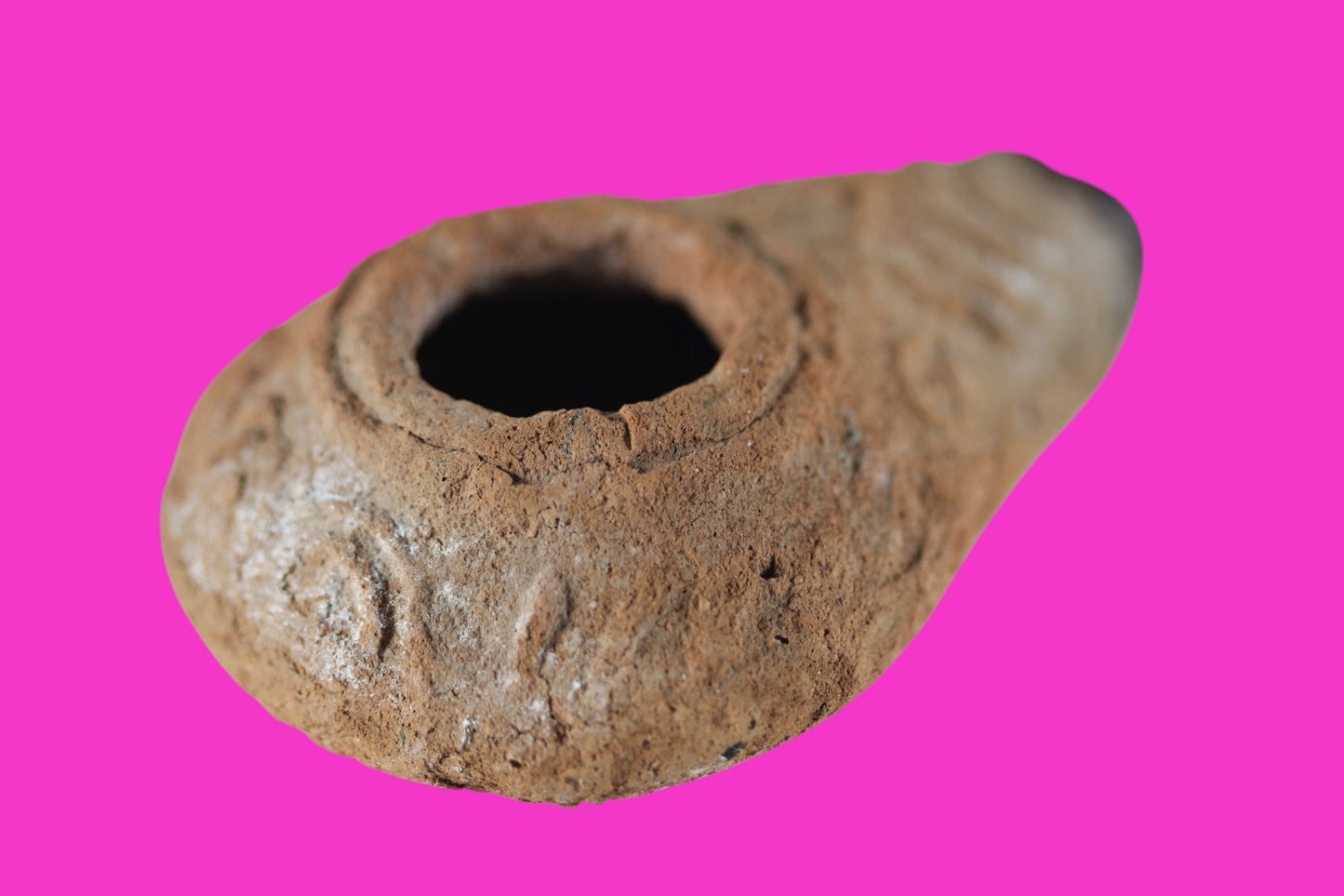 Time of the Christians Oil Lamp Ancient Holy Land Artifact 313-636 AD COA 03