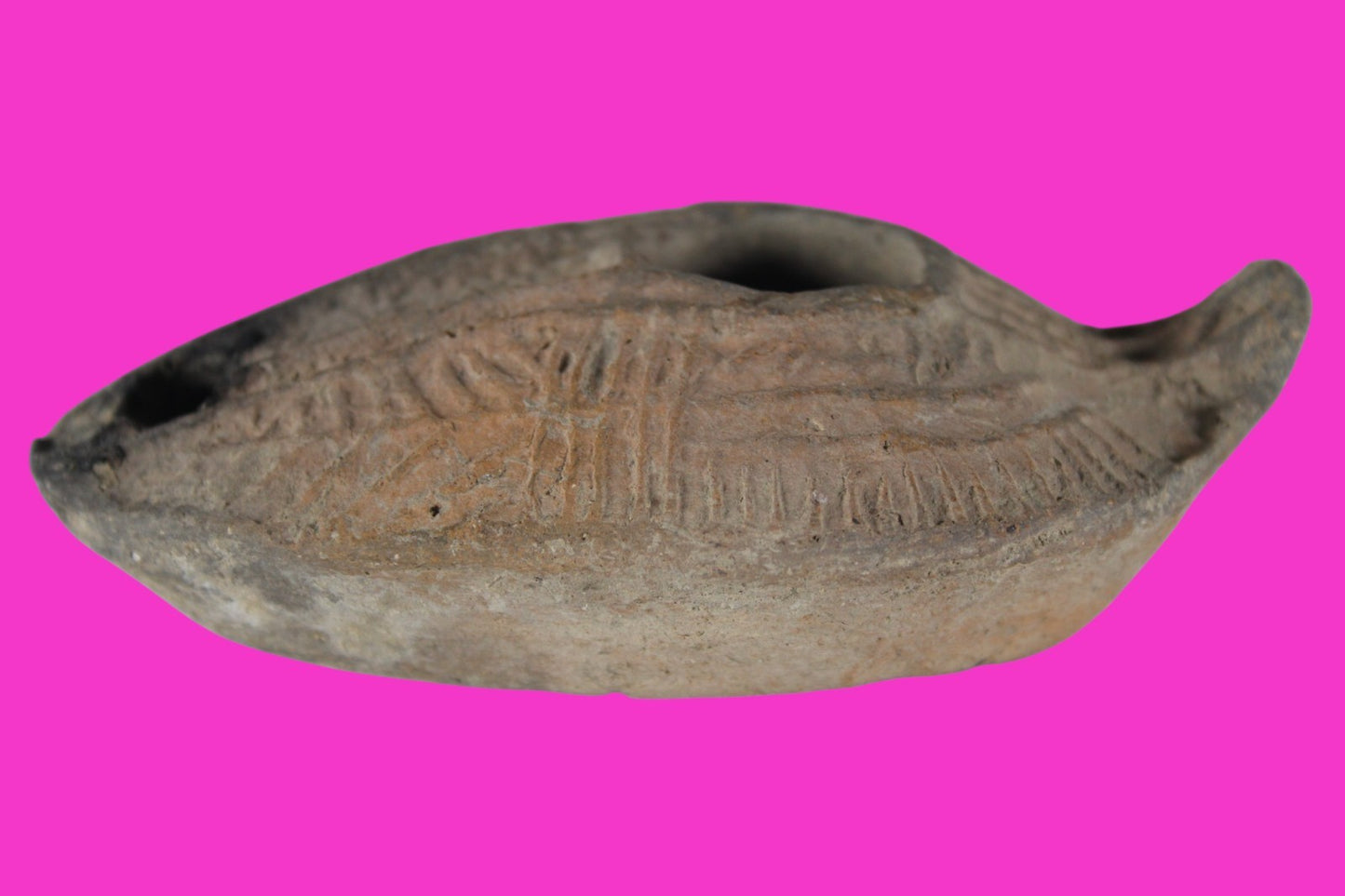 Holy Land Oil Lamp Ancient Artifact Time of the Christians 313-636 AD COA 188