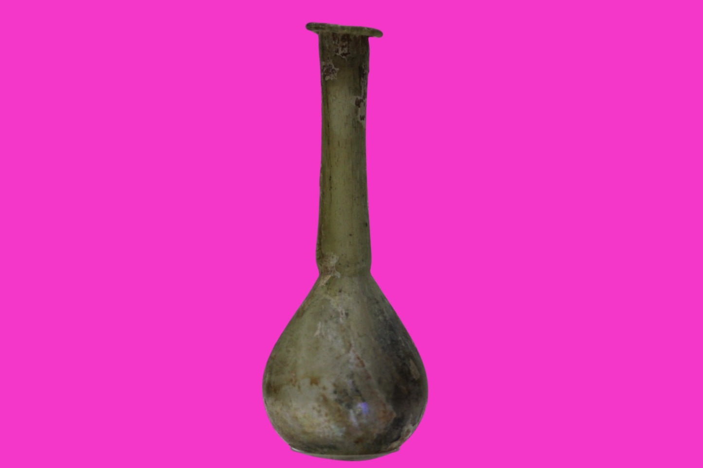 Ancient Holy Land Glass Bottle Authentic Artifact 100-300 AD Roman Era COA J20