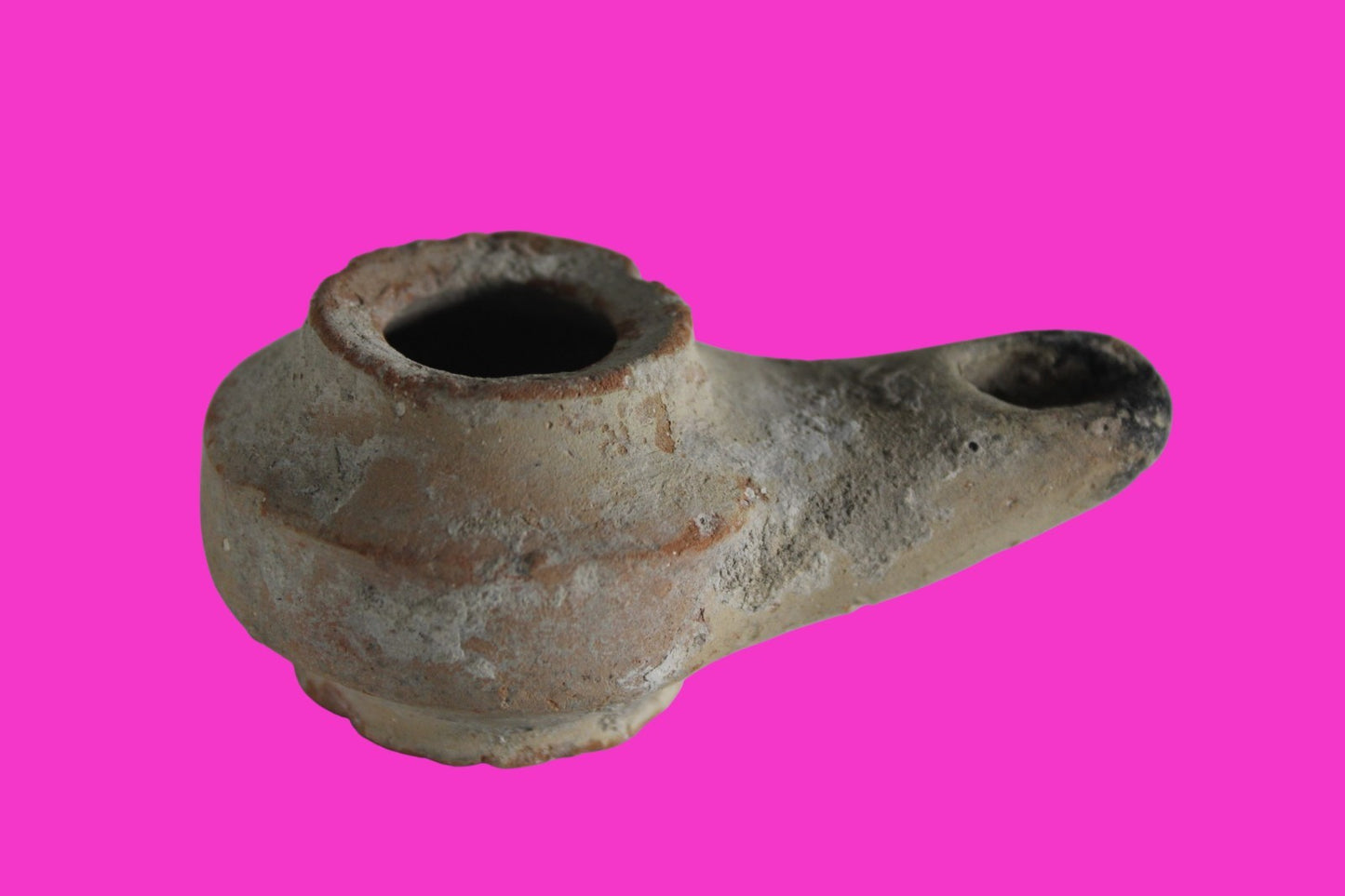 Holy Land Oil Lamp Ancient Artifact Alexander the Great Era 332-63 BC COA 233