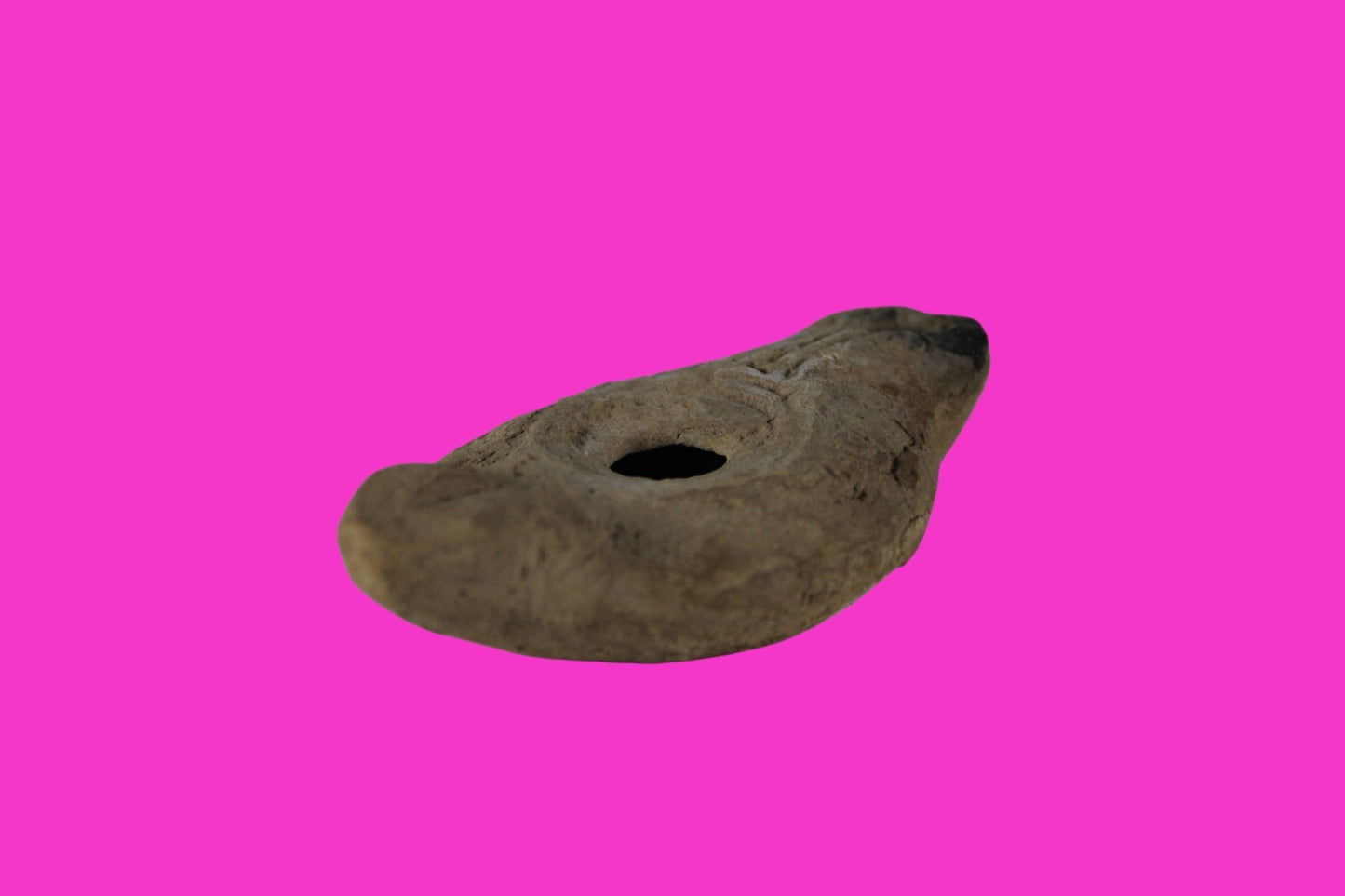 Ancient Holy Land Oil Lamp Artifact Jesus Christ Home Land 100BC-200AD COA 43