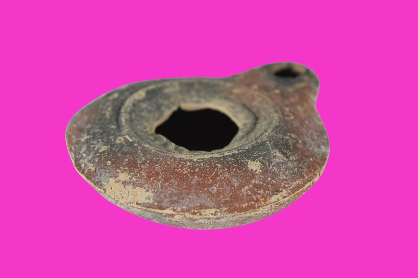 Holy Land Oil Lamp Ancient Artifact Time of Jesus & Apostles 313-636 AD COA 150