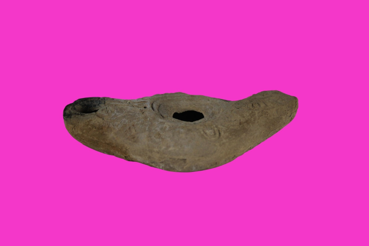 Ancient Holy Land Oil Lamp Artifact Jesus Christ Home Land 100BC-200AD COA 43