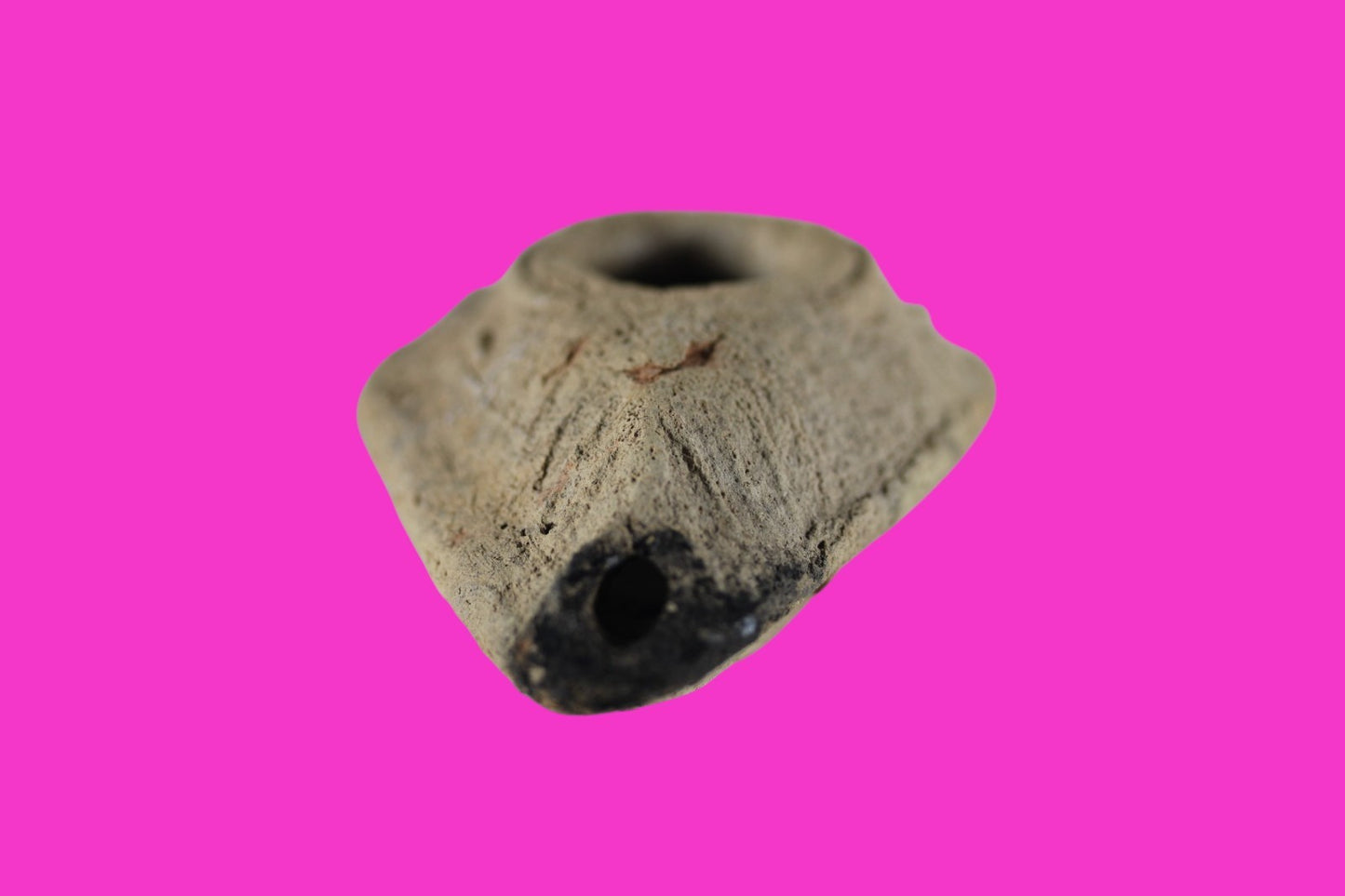 Time of the Christians Oil Lamp Ancient Holy Land Artifact 313-636 AD COA 13