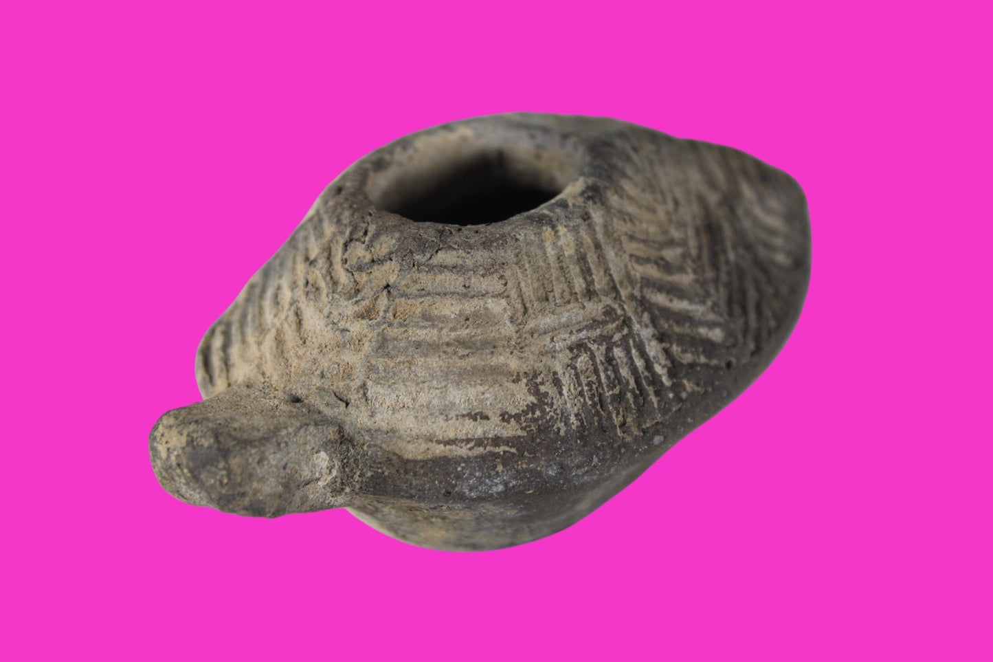 Holy Land Oil Lamp Ancient Artifact Time of the Christians 313-636 AD COA 179