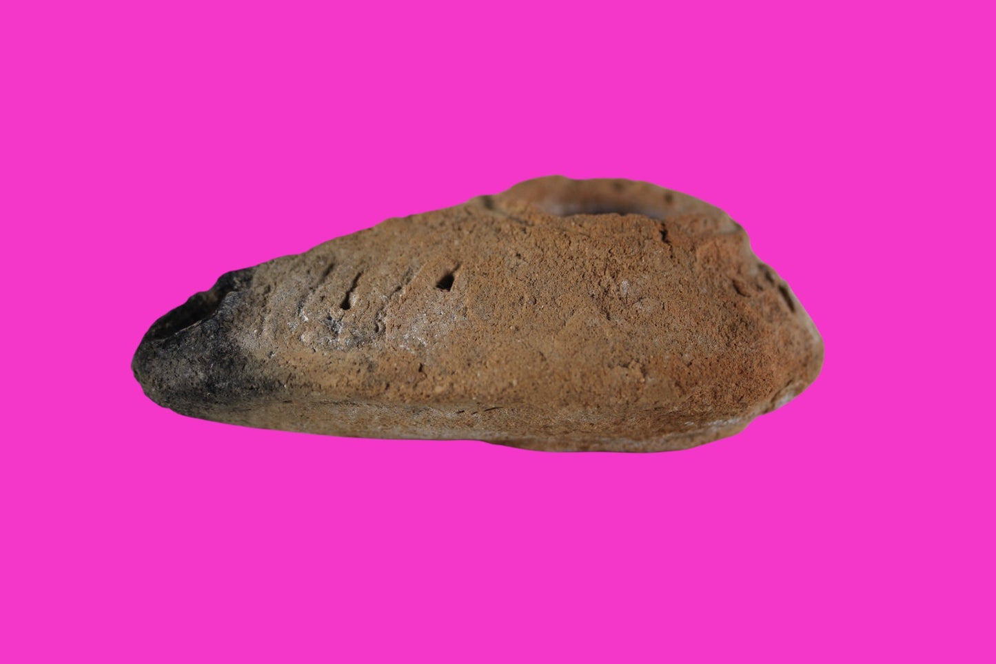 Time of the Christians Oil Lamp Ancient Holy Land Artifact 313-636 AD COA 03