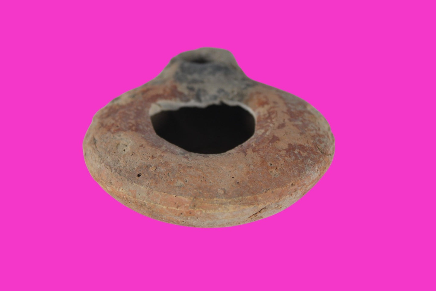 Holy Land Oil Lamp Ancient Artifact Time of Jesus & Apostles 63BC-323AD COA 141