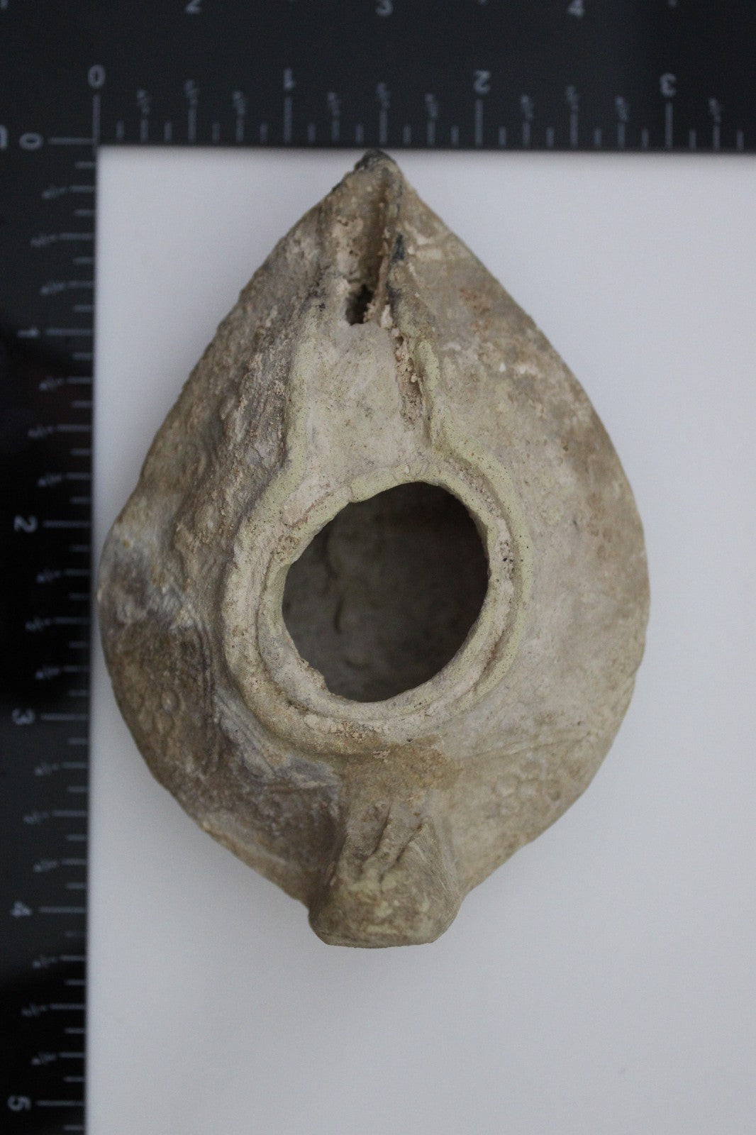 Holy Land Oil Lamp Ancient Artifact Time of the Christians 313-636 AD COA 184