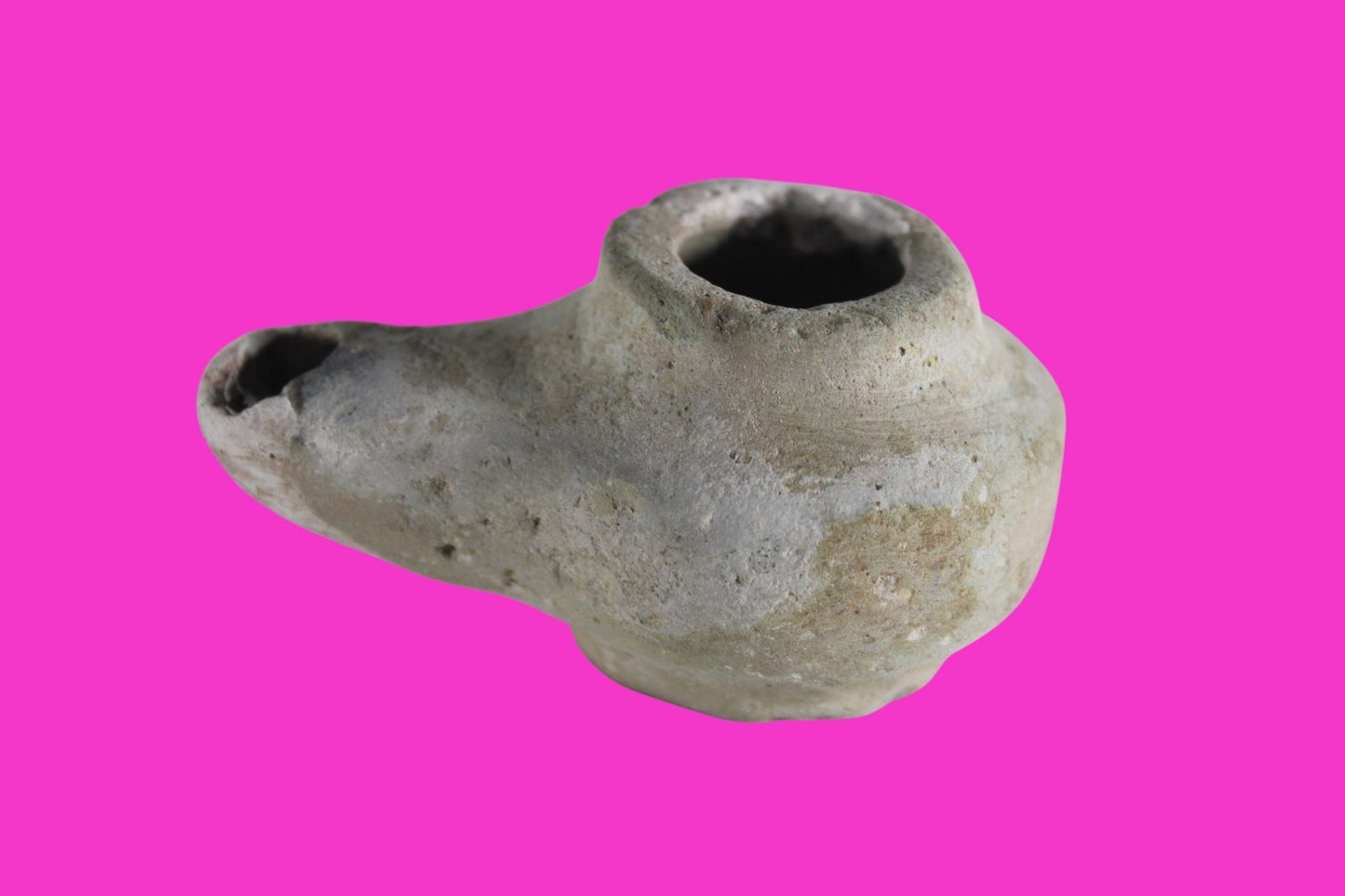 Holy Land Oil Lamp Ancient Artifact Alexander the Great Era 332-63 BC COA 230