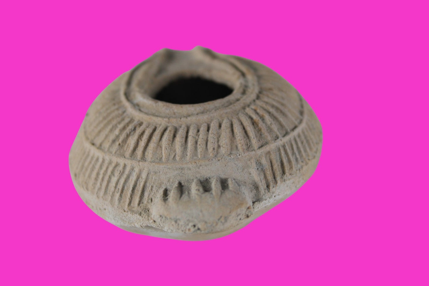Holy Land Oil Lamp Ancient Artifact Time of the Christians 313-636 AD COA 177
