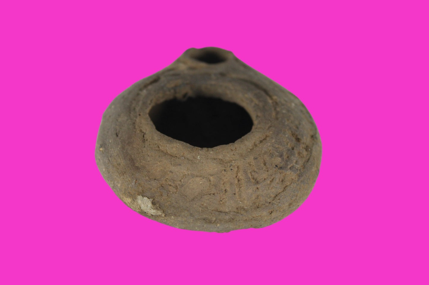 Holy Land Oil Lamp Ancient Artifact Time of Jesus & Apostles 63BC-323AD COA 147