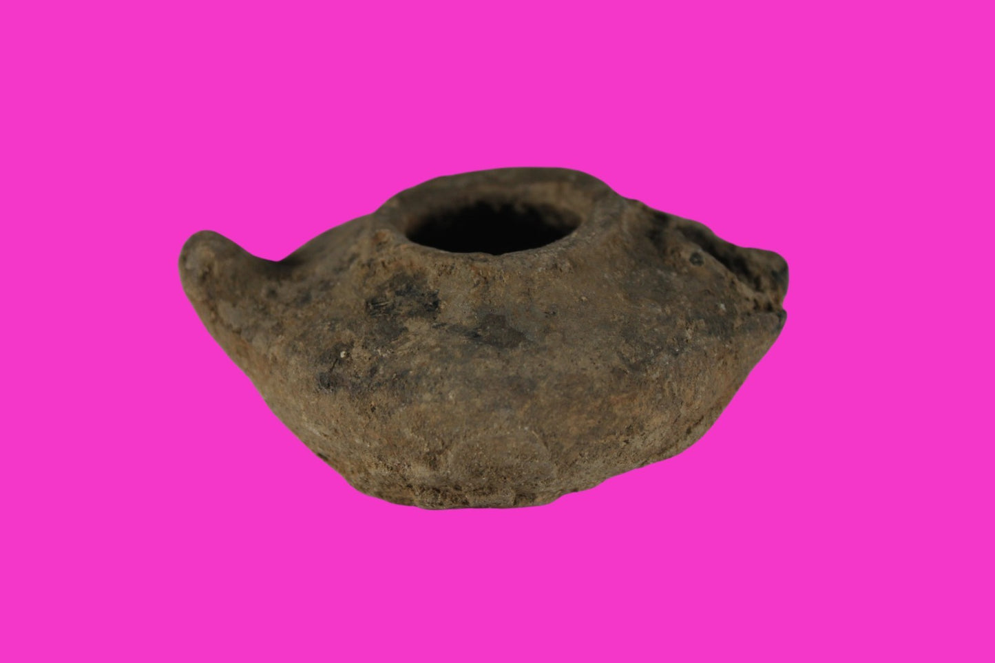 Ancient Holy Land Oil Lamp Artifact Jesus Christ Homeland 100BC-200AD COA 45