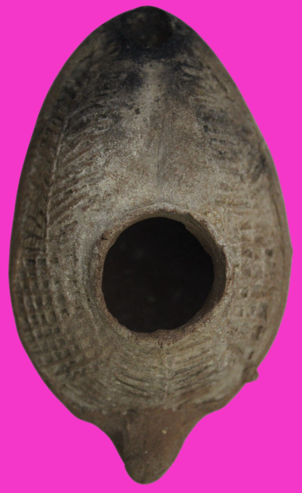 Holy Land Oil Lamp Ancient Artifact Time of the Christians 313-636 AD COA 210