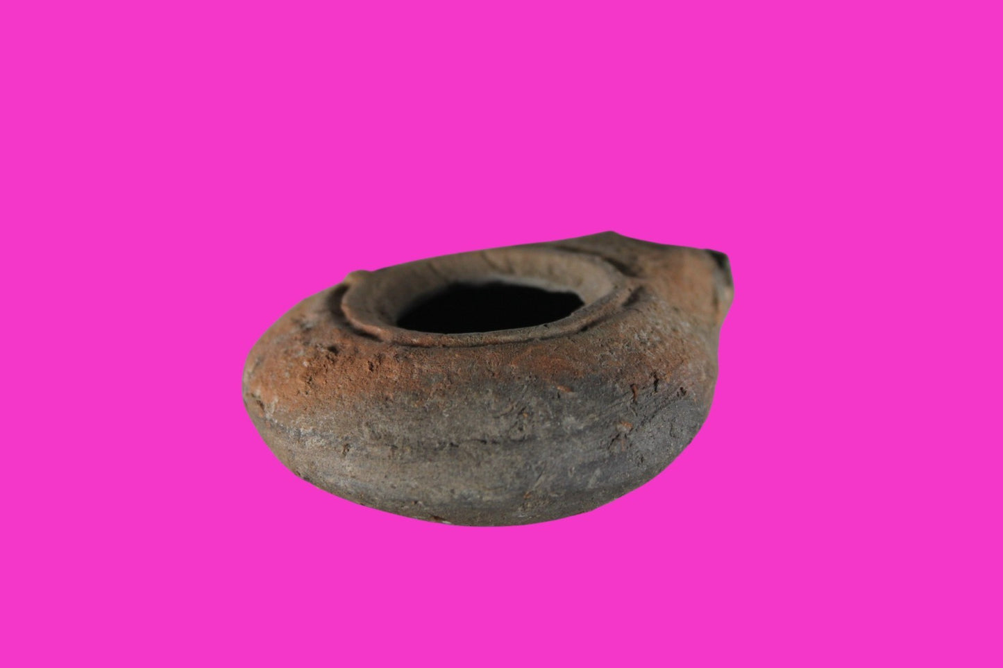 Ancient Holy Land Oil Lamp Artifact Jesus Christ Homeland 100BC-400AD COA 21