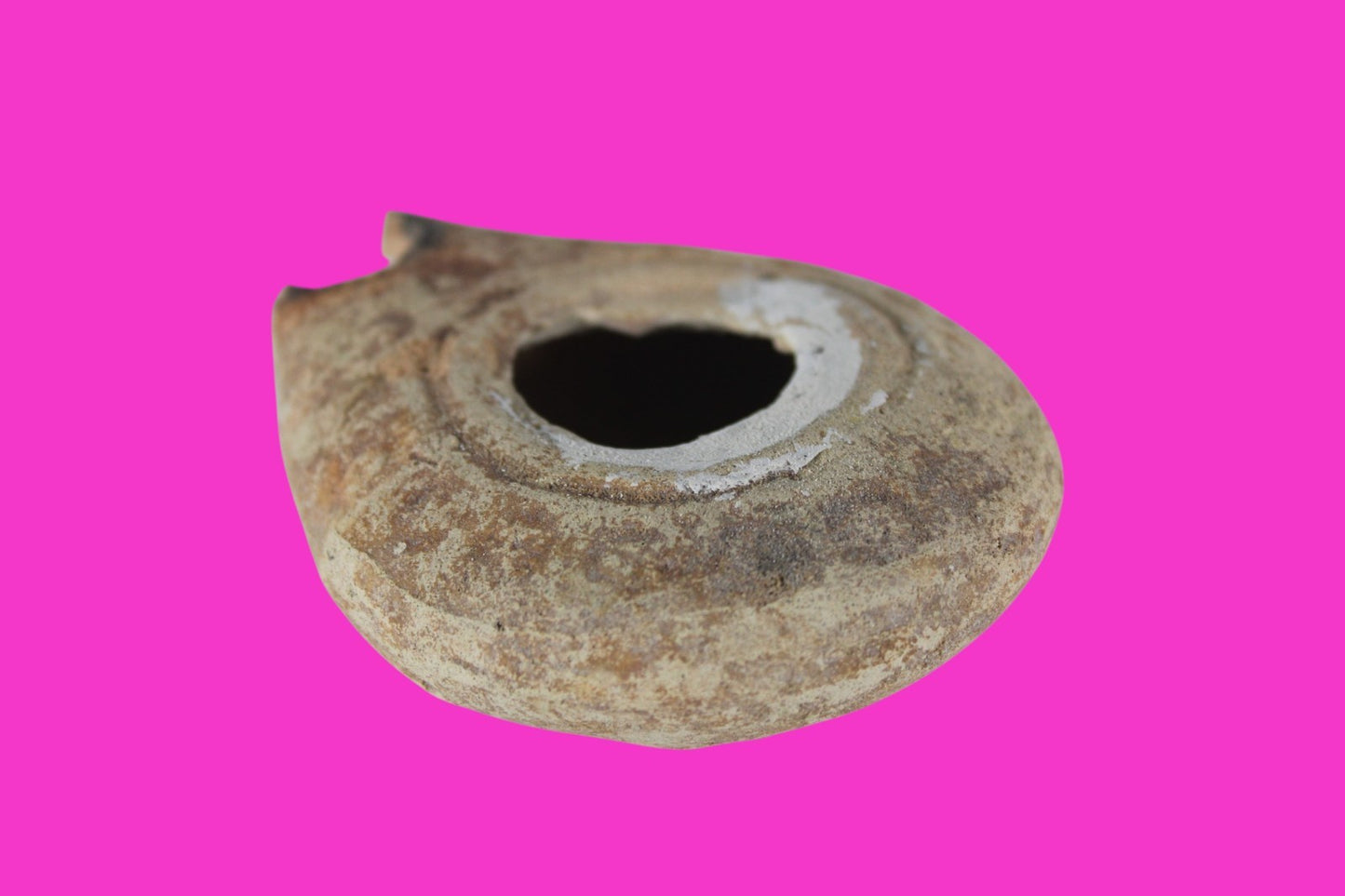 Holy Land Oil Lamp Ancient Artifact Time of Jesus & Apostles 63BC-323AD COA 143
