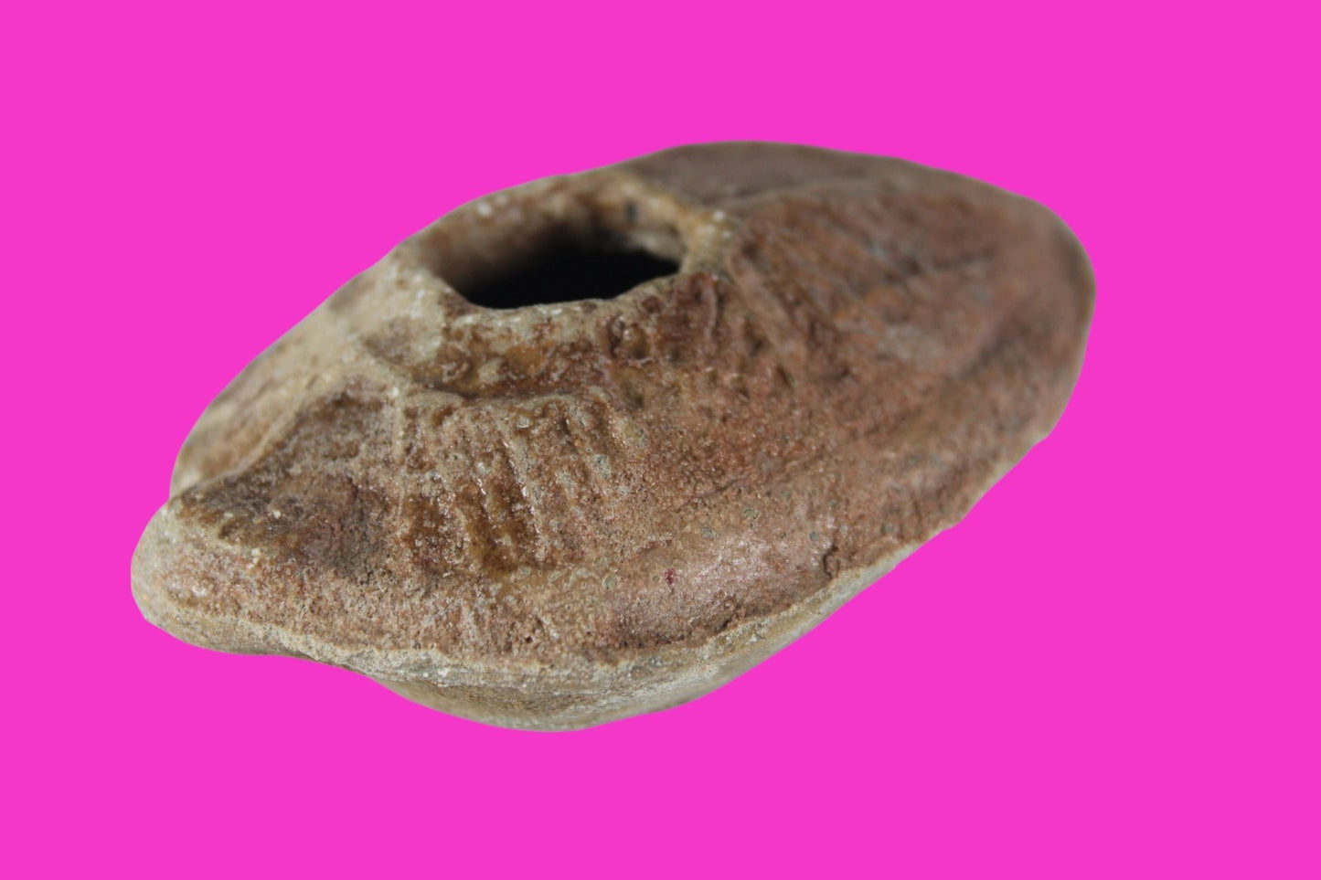 Holy Land Oil Lamp Ancient Artifact Time of the Christians 313-636 AD COA 192