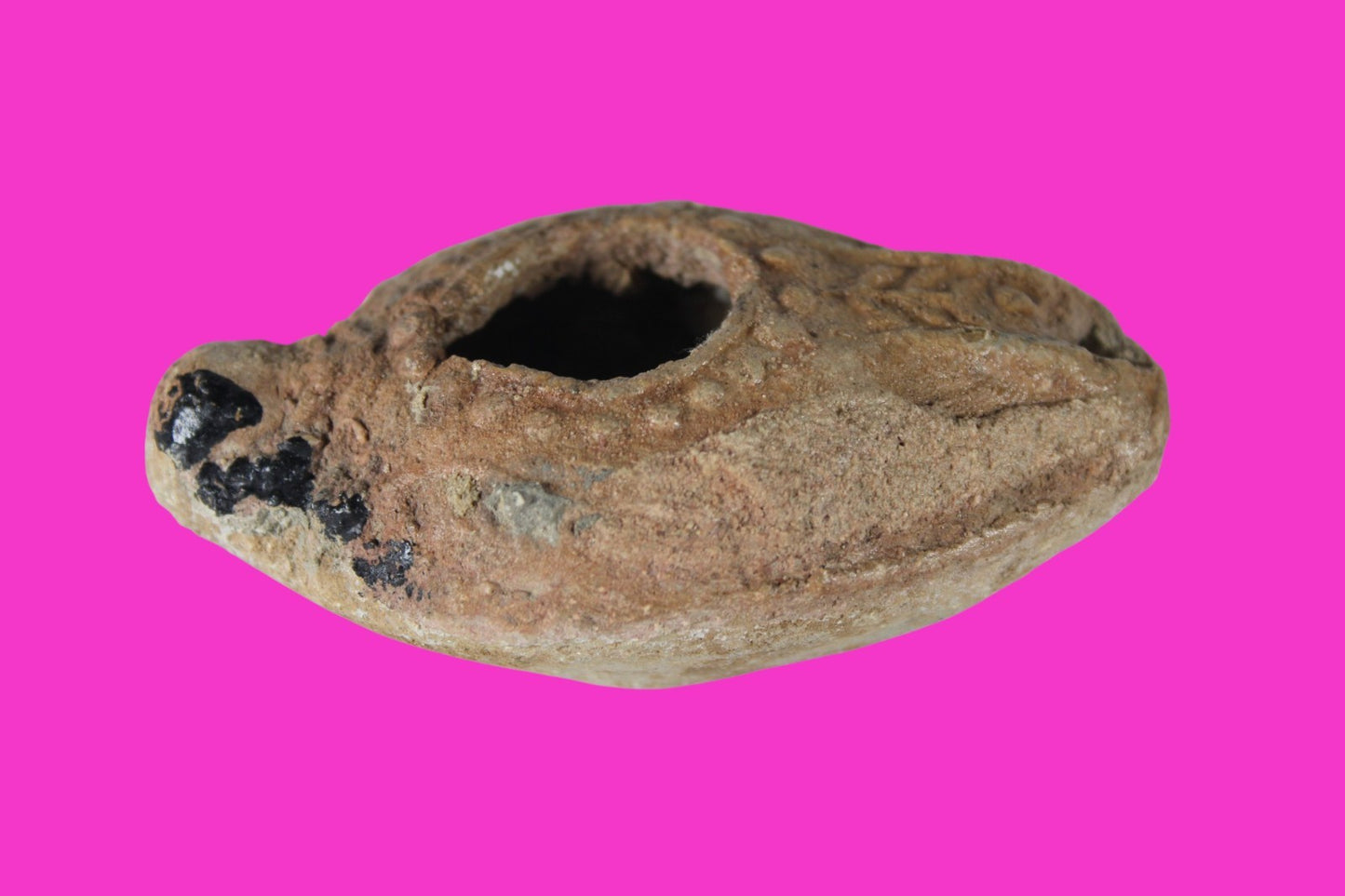 Holy Land Oil Lamp Ancient Artifact Time of the Christians 313-636 AD COA 190