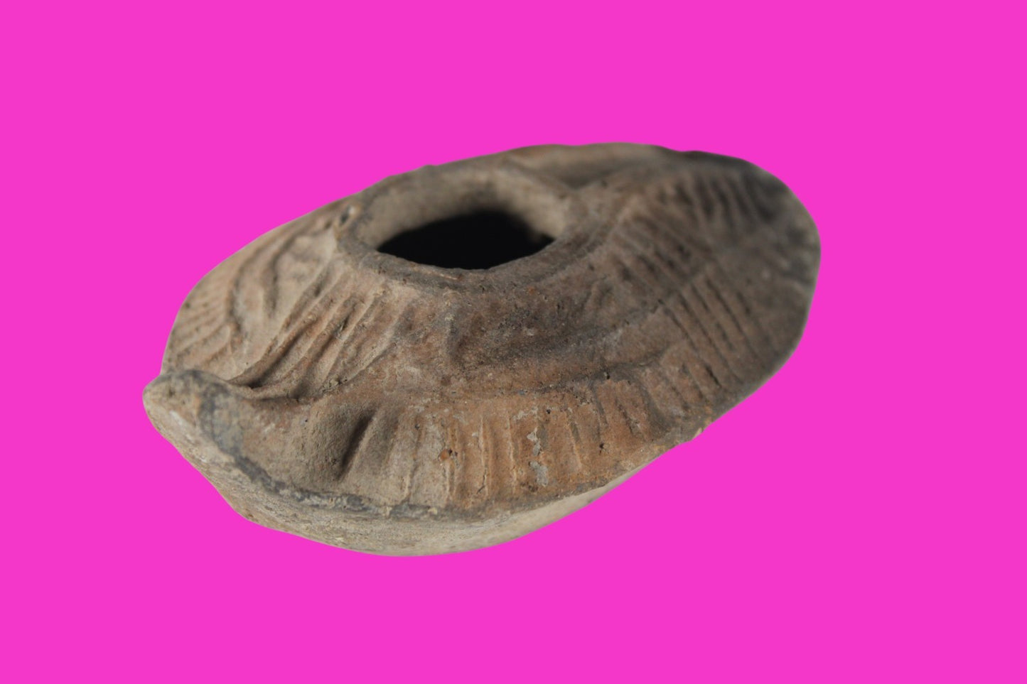 Holy Land Oil Lamp Ancient Artifact Time of the Christians 313-636 AD COA 188