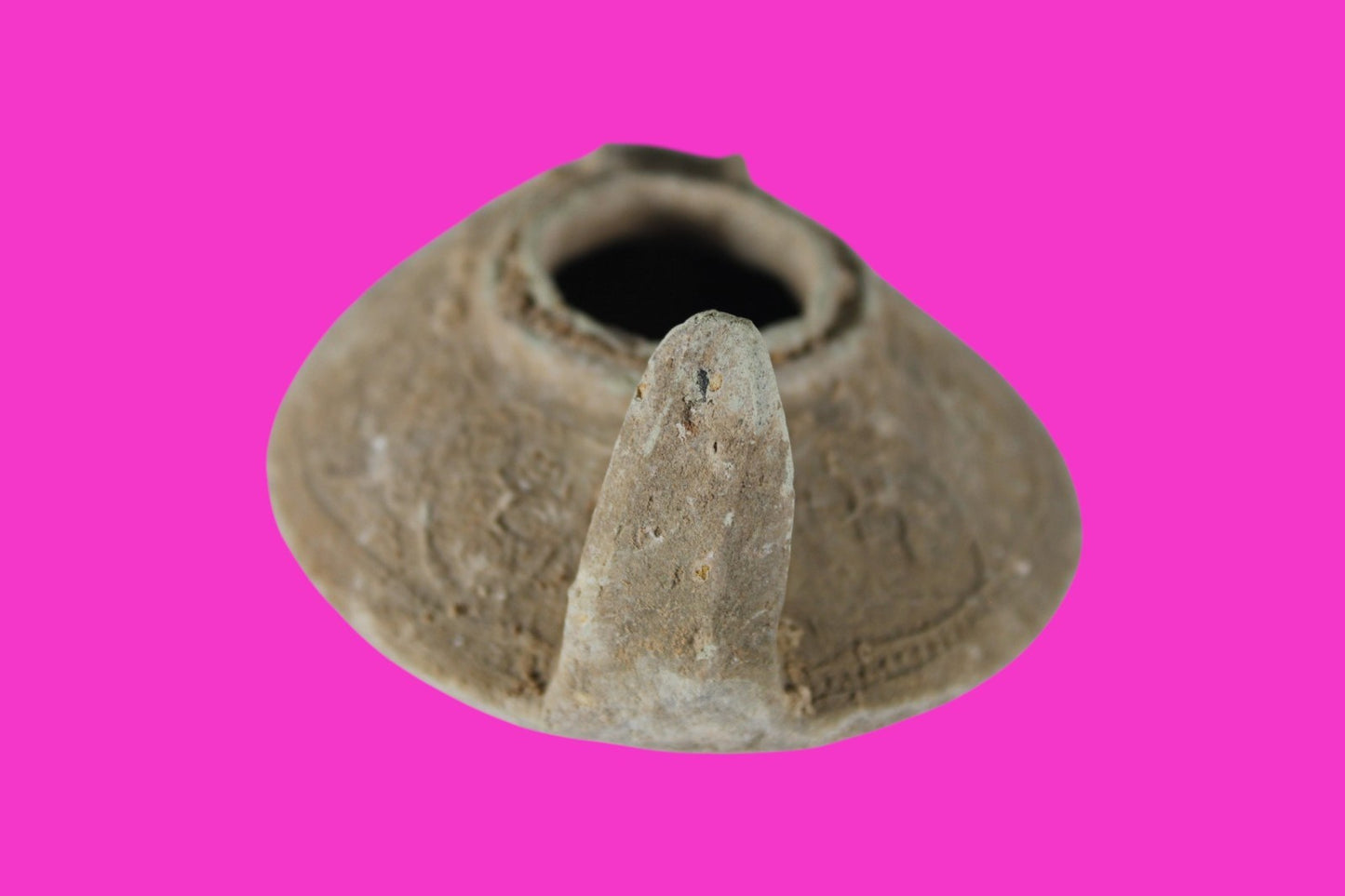 Holy Land Oil Lamp Ancient Artifact Time of the Christians 313-636 AD COA 218