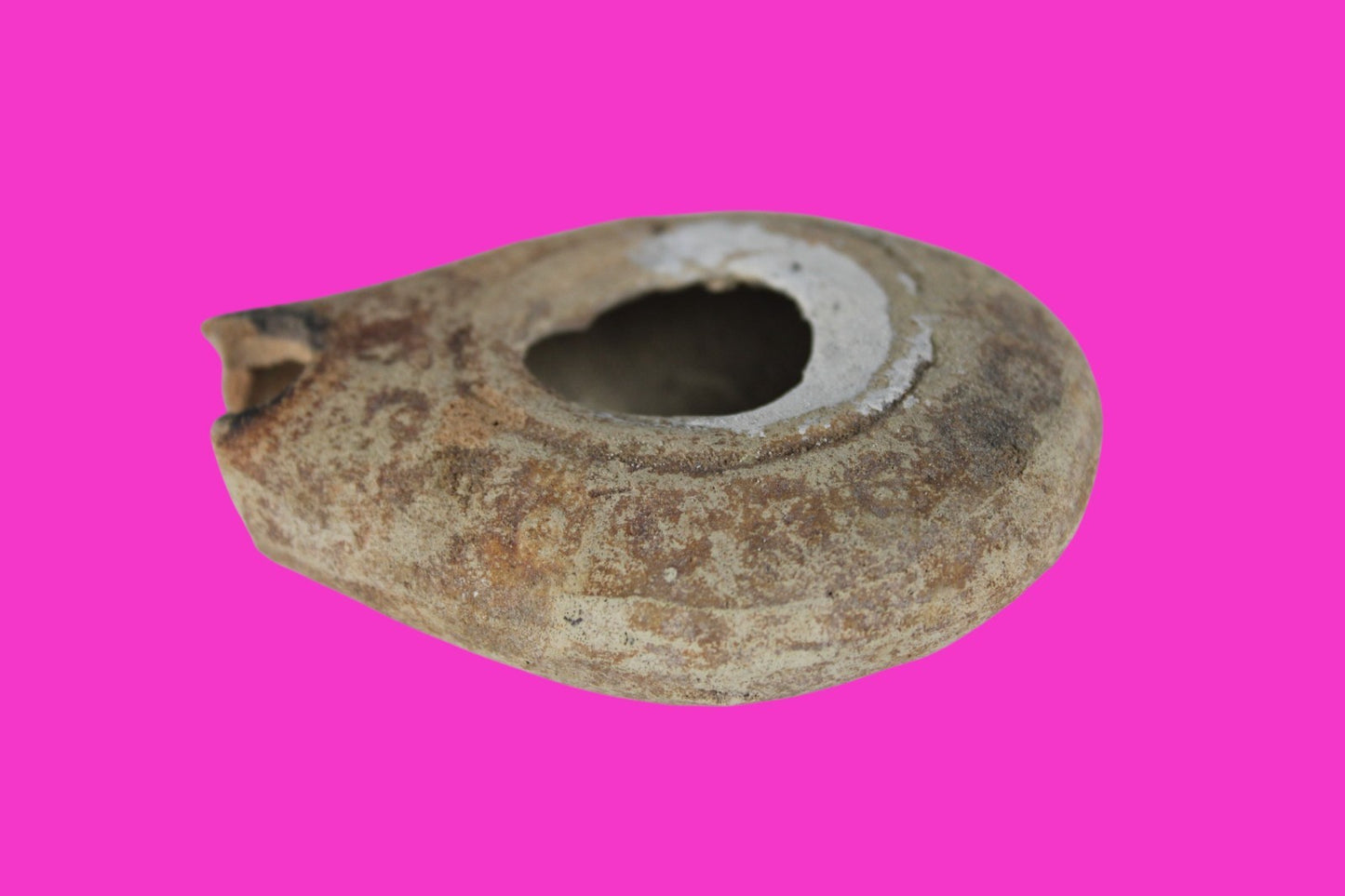 Holy Land Oil Lamp Ancient Artifact Time of Jesus & Apostles 63BC-323AD COA 143
