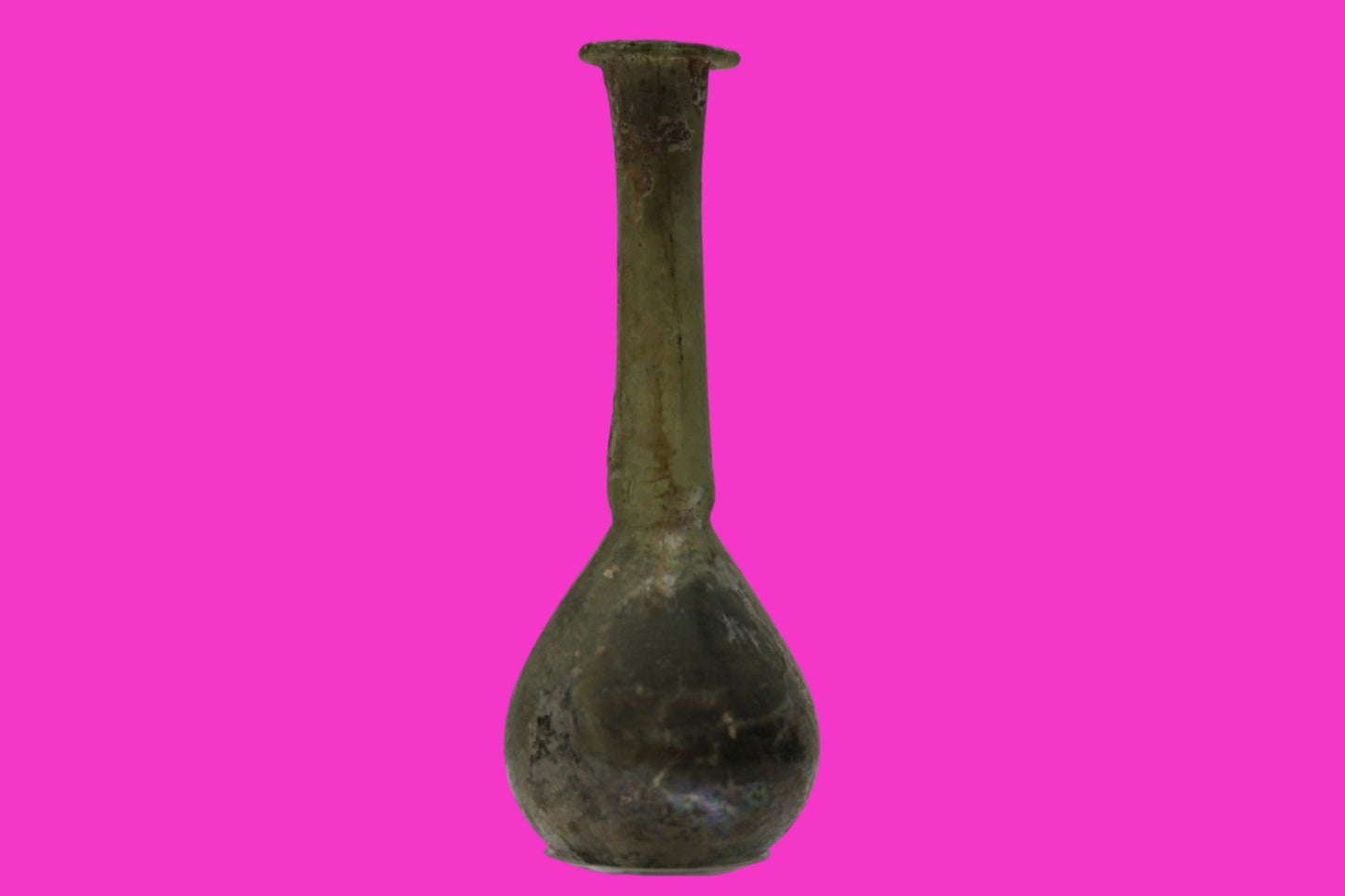 Ancient Holy Land Glass Bottle Authentic Artifact 100-300 AD Roman Era COA J20
