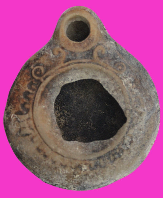 Holy Land Oil Lamp Ancient Artifact Time of Jesus & Apostles 63BC-323AD COA 160