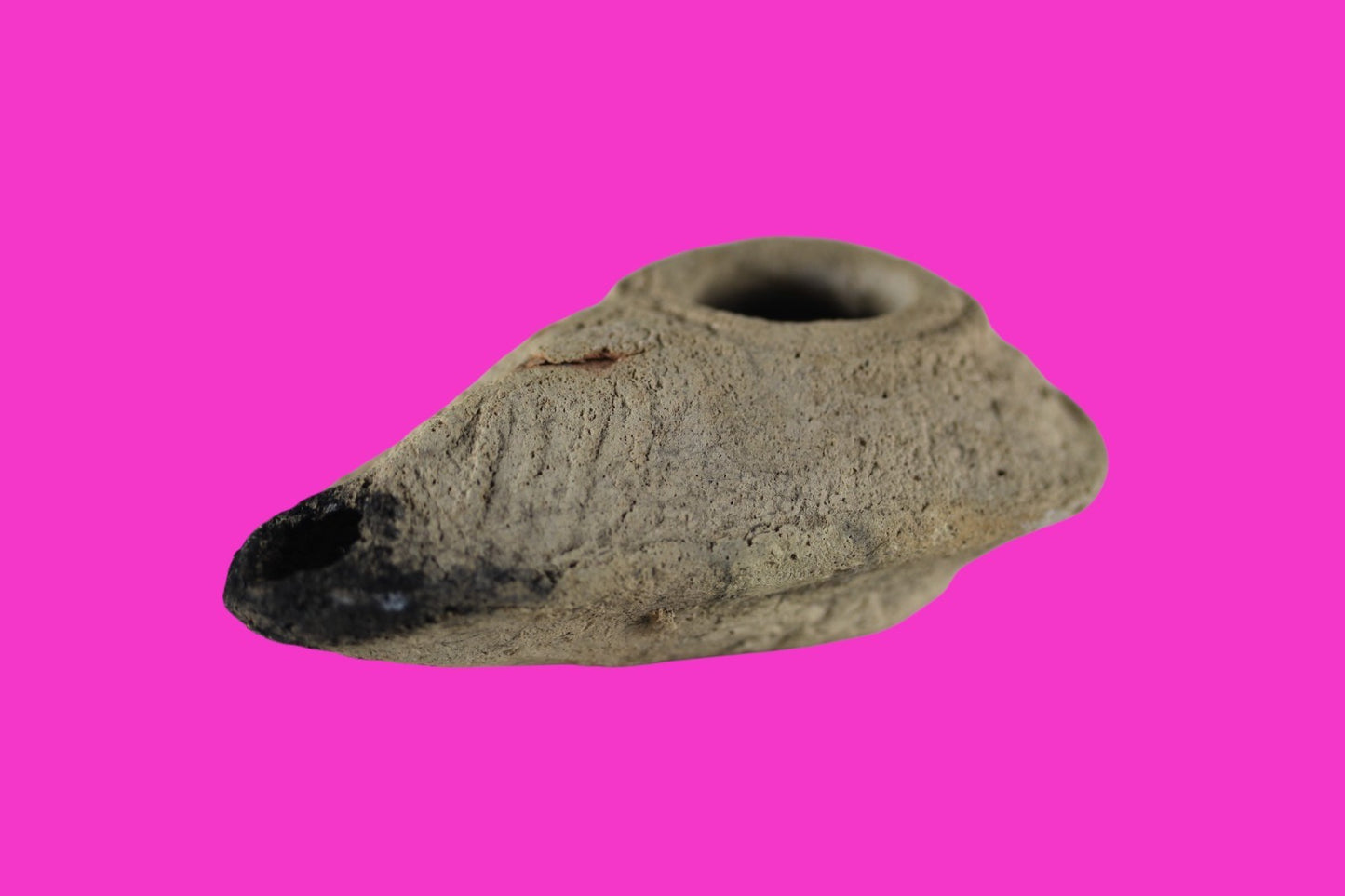 Time of the Christians Oil Lamp Ancient Holy Land Artifact 313-636 AD COA 13