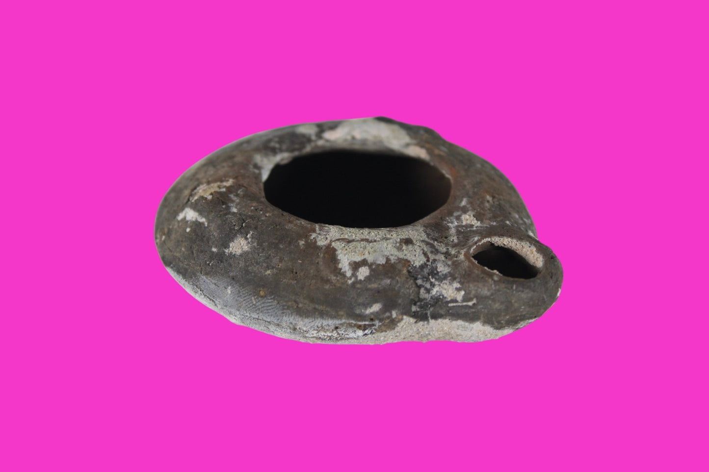 Holy Land Oil Lamp Ancient Artifact Time of Jesus & Apostles 63BC-323AD COA 165