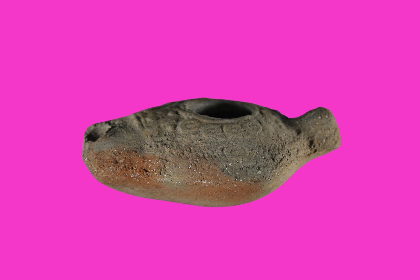 Ancient Holy Land Oil Lamp Artifact Jesus Christ Homeland 100BC-400AD COA 19