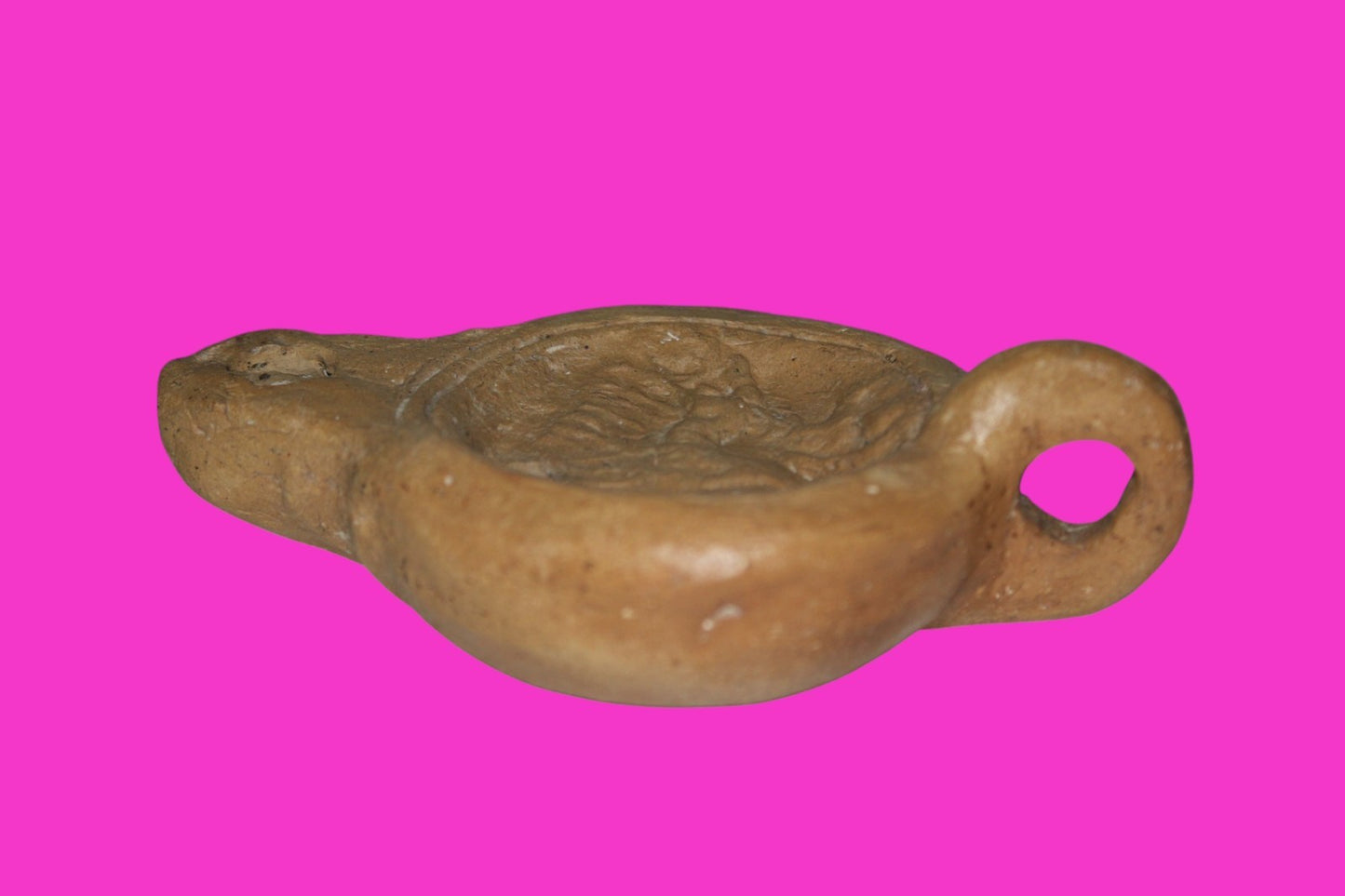 Four Horse War Chariot Oil Lamp Ancient Holy Land Artifact 200-400 AD COA J123