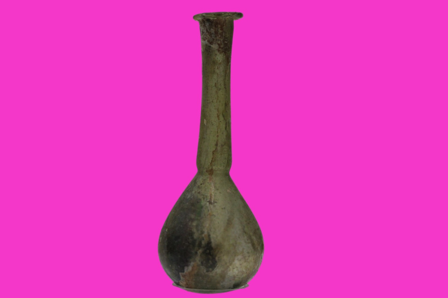 Ancient Holy Land Glass Bottle Authentic Artifact 100-300 AD Roman Era COA J20