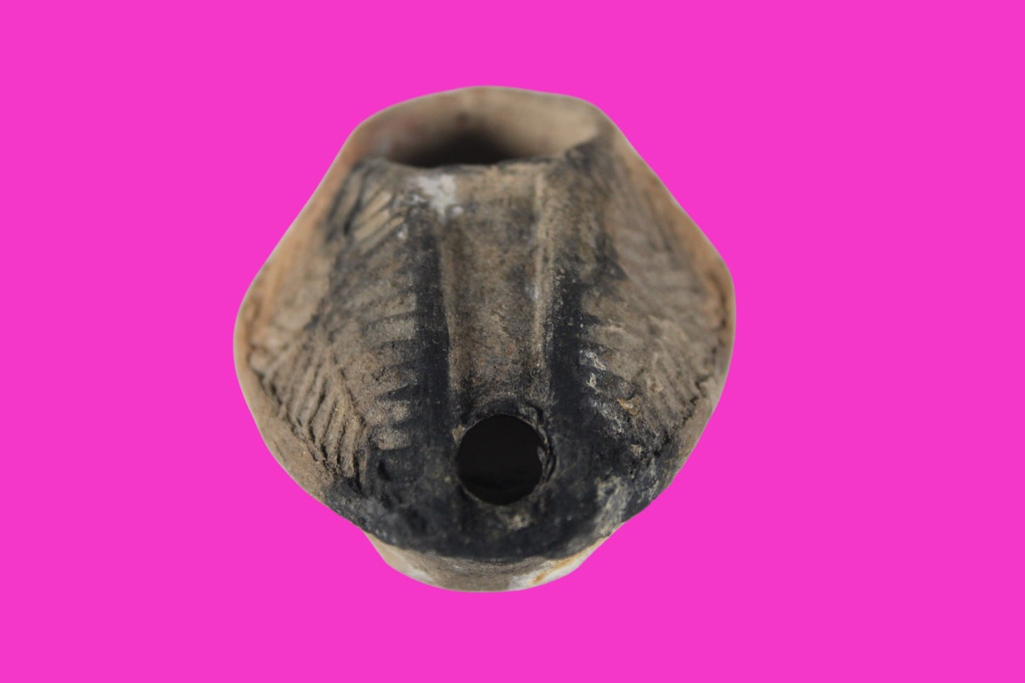 Holy Land Oil Lamp Ancient Artifact Time of the Christians 313-636 AD COA 189