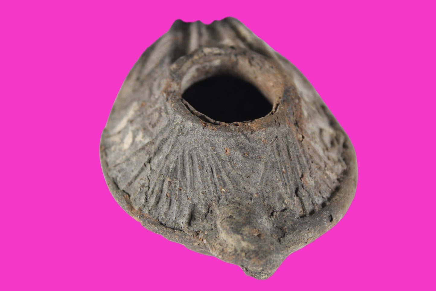 Holy Land Oil Lamp Ancient Artifact Time of the Christians 313-636 AD COA 196