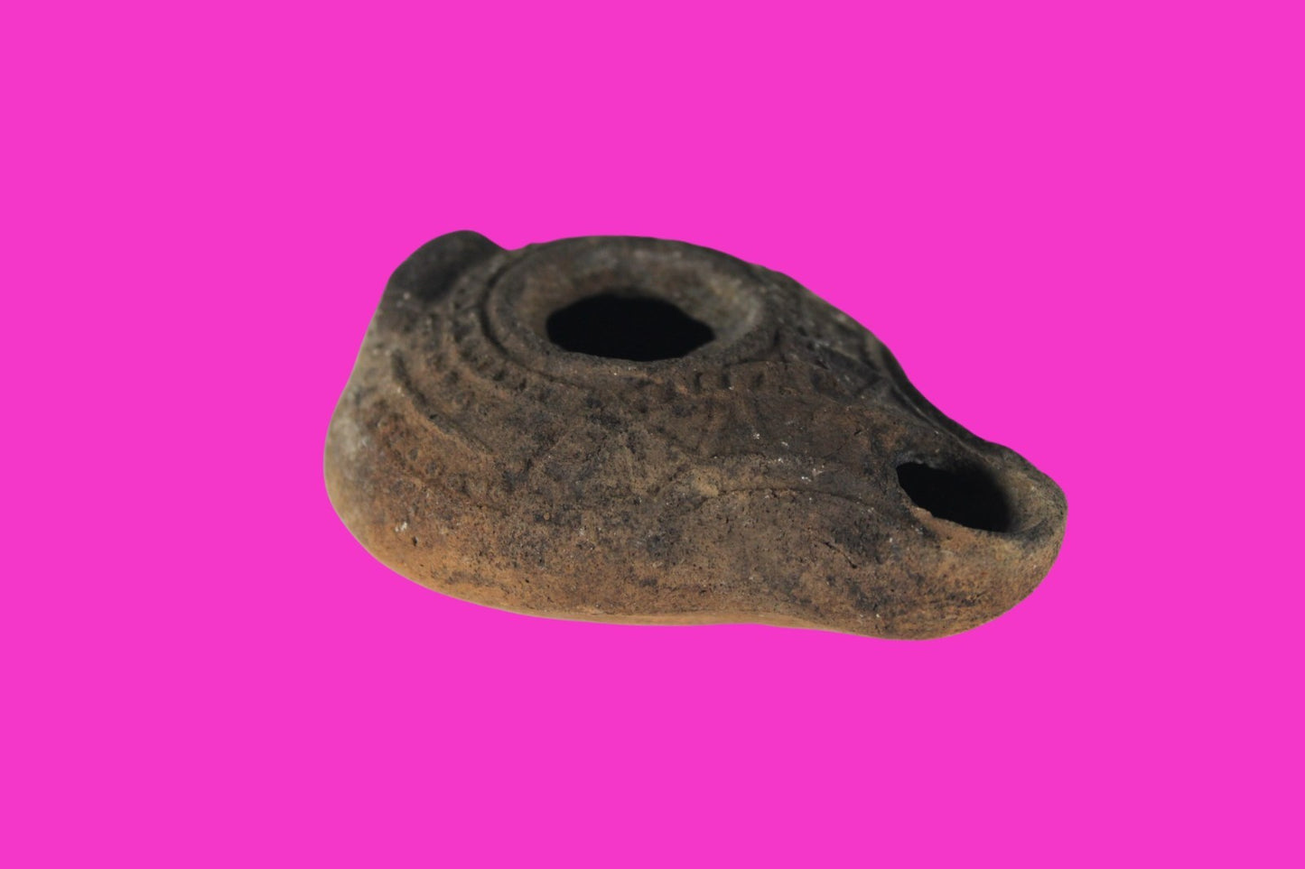 Holy Land Oil Lamp Ancient Artifact Time of Jesus & Apostles 63BC-323AD COA 63