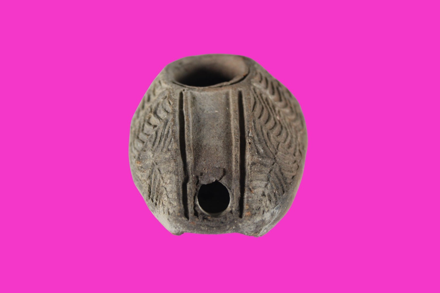 Holy Land Oil Lamp Ancient Artifact Time of the Christians 313-636 AD COA 207