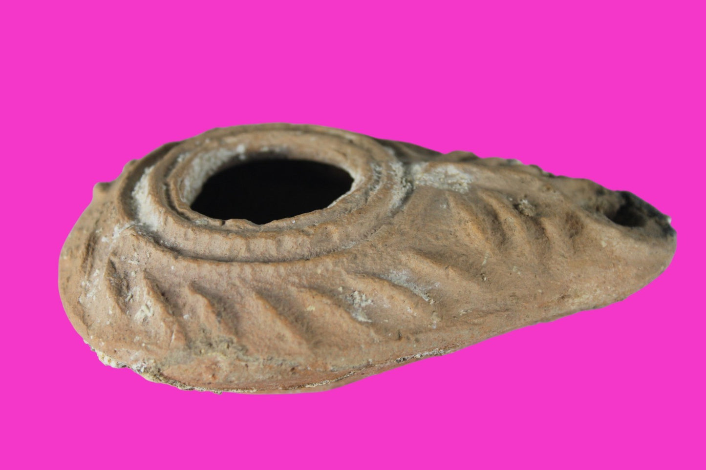 Holy Land Oil Lamp Ancient Artifact Time of the Christians 313-636 AD COA 193