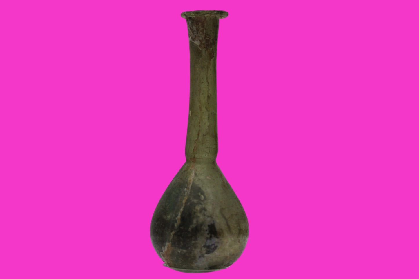 Ancient Holy Land Glass Bottle Authentic Artifact 100-300 AD Roman Era COA J20