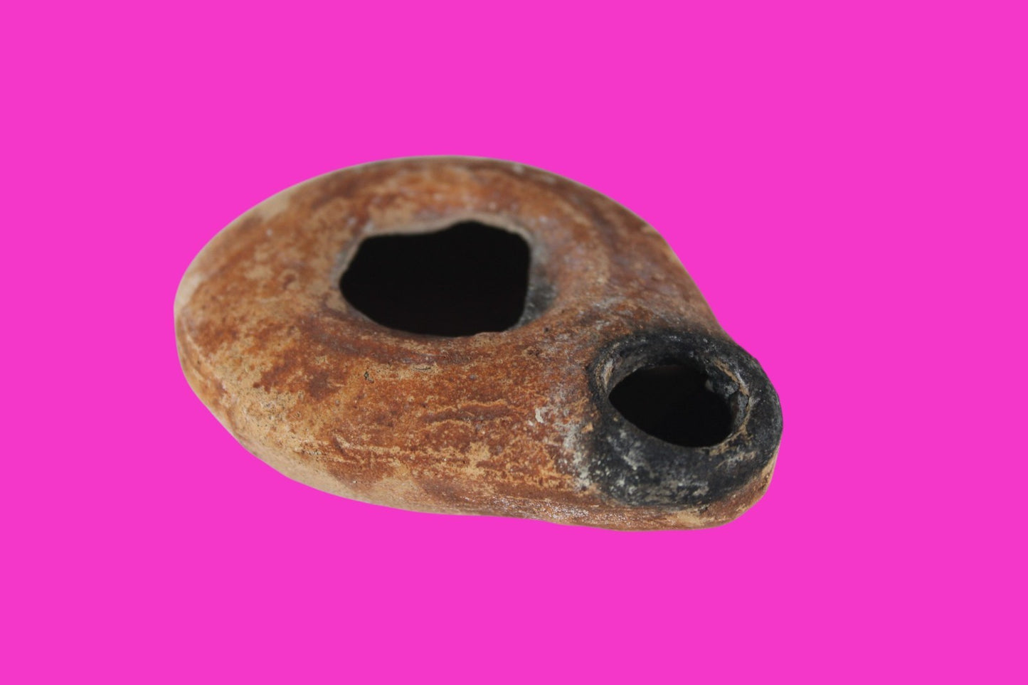 Holy Land Oil Lamp Ancient Artifact Time of Jesus & Apostles 63BC-323AD COA 144