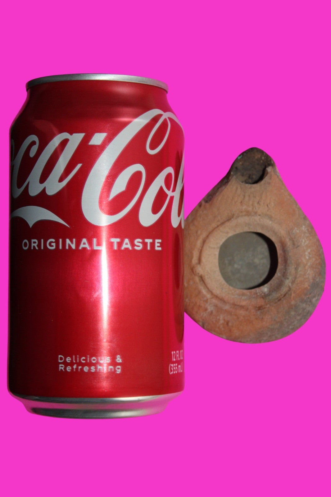 Ancient Holy Land Oil Lamp Artifact Jesus Christ Homeland 100BC-400AD COA 21