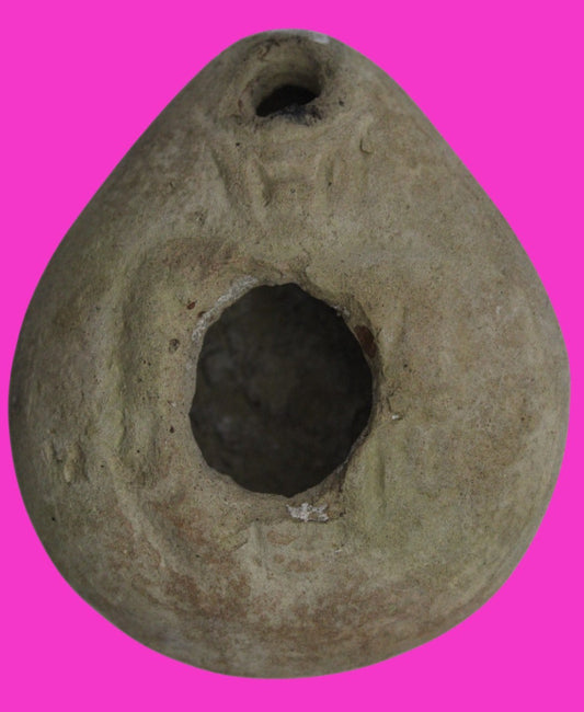 Holy Land Oil Lamp Ancient Artifact Time of Jesus & Apostles 63BC-323AD COA 142
