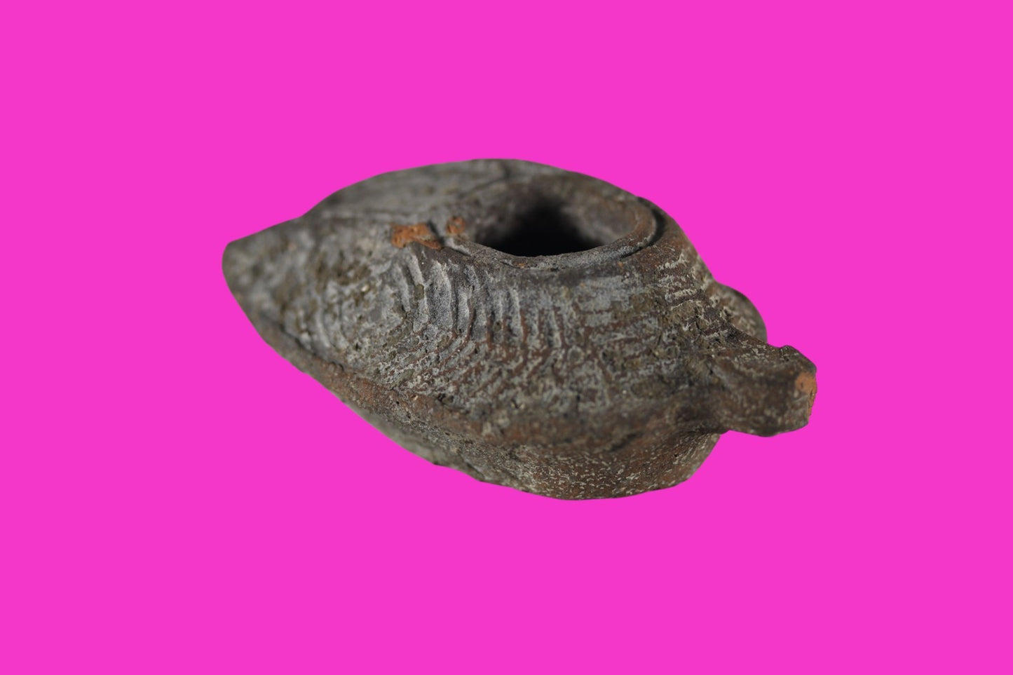 Time of the Christians Oil Lamp Ancient Holy Land Artifact 313-636 AD COA 139