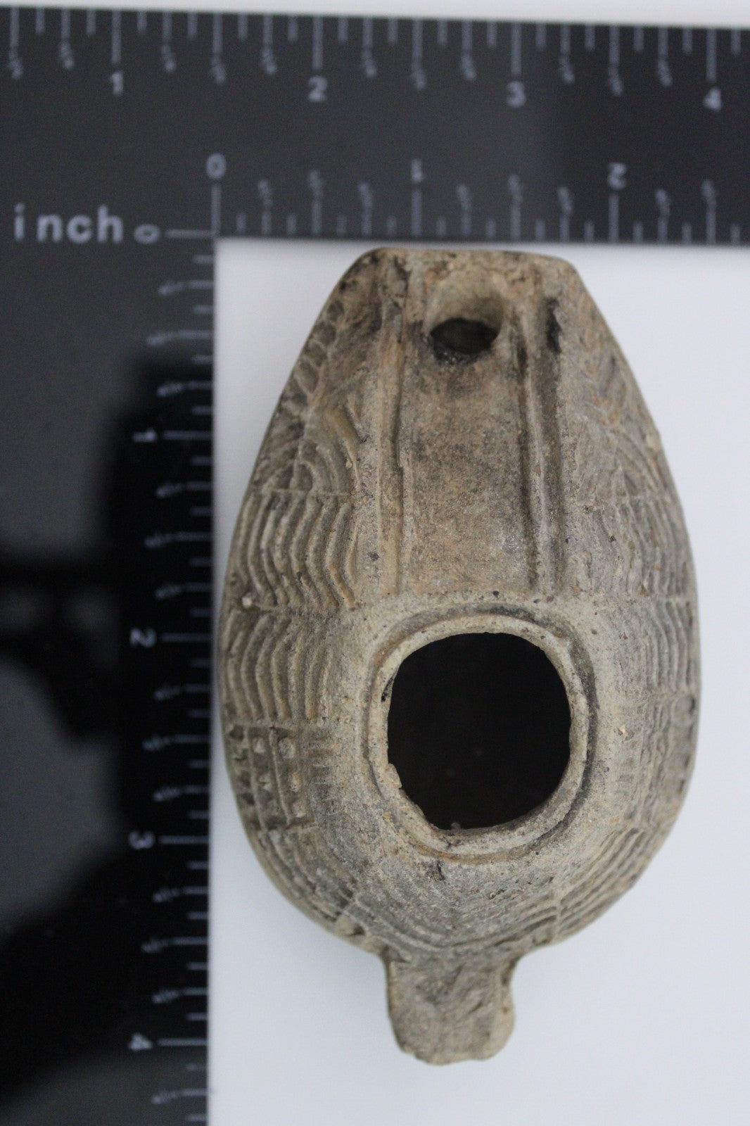 Holy Land Oil Lamp Ancient Artifact Time of the Christians 313-636 AD COA 212